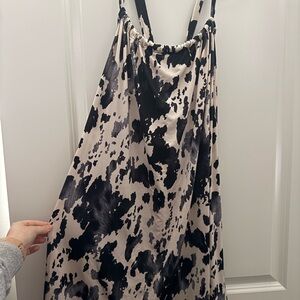 Sew In Love Black and Cream Spotted Dress